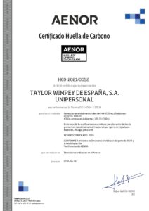 Certificado Huella Carbono 2026 - Aenor
